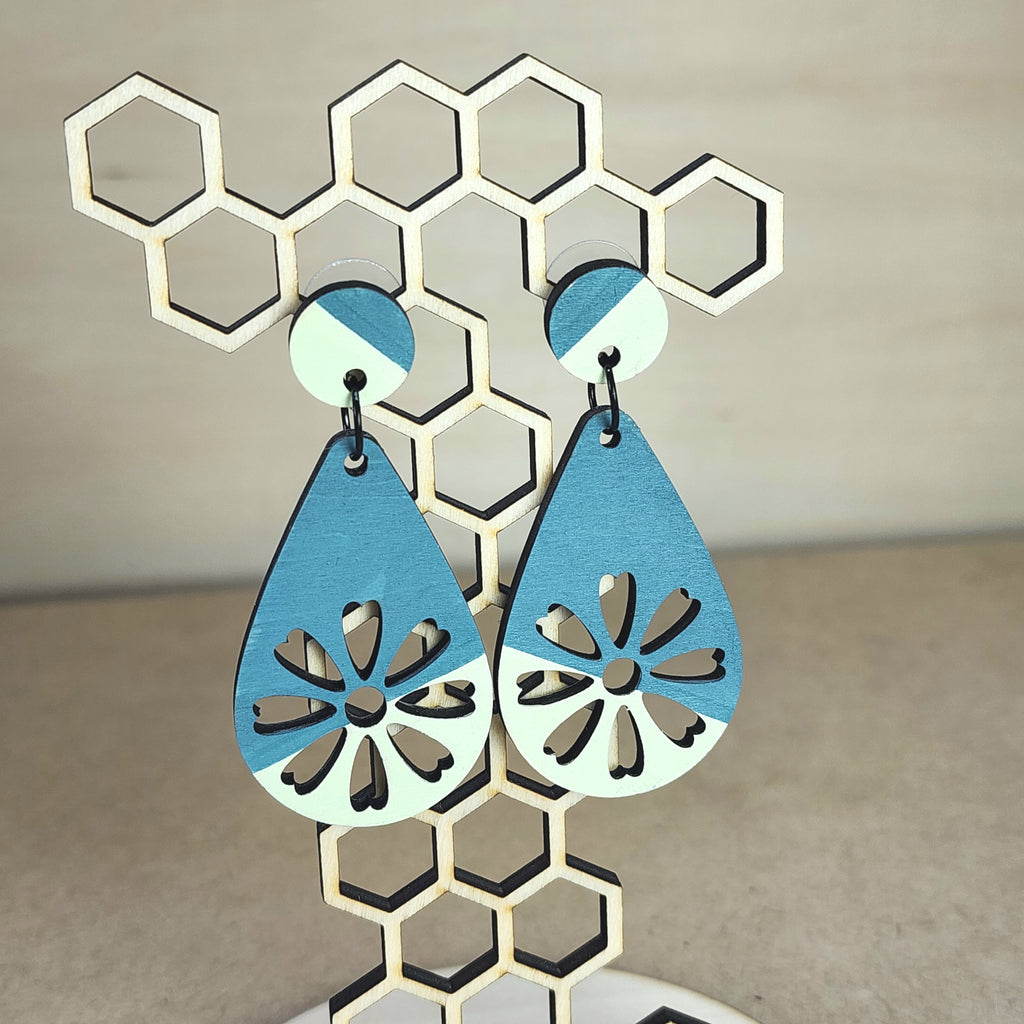 Floral Earrings Design C