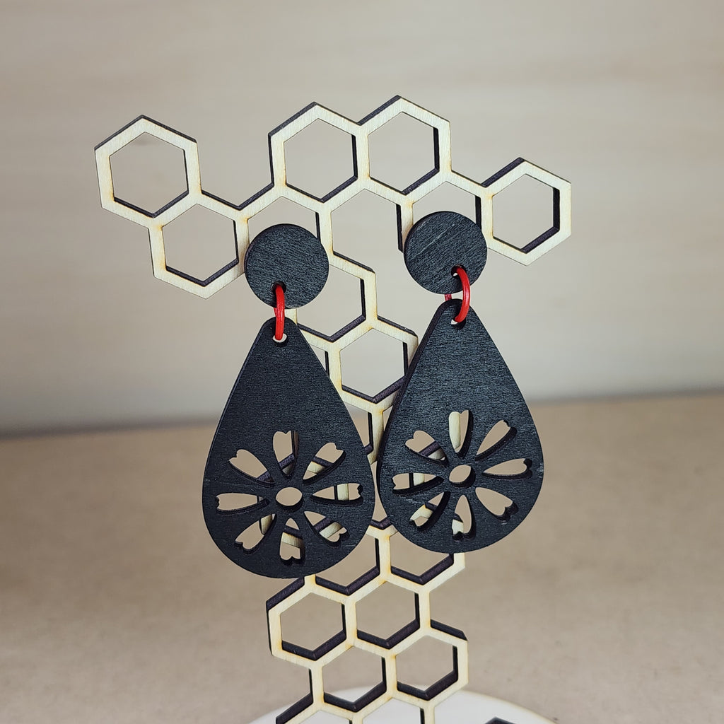 Floral Earrings Design C