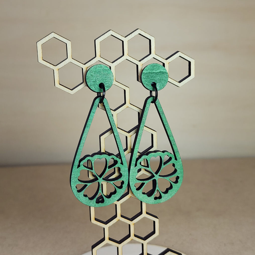 Floral Earrings Design D