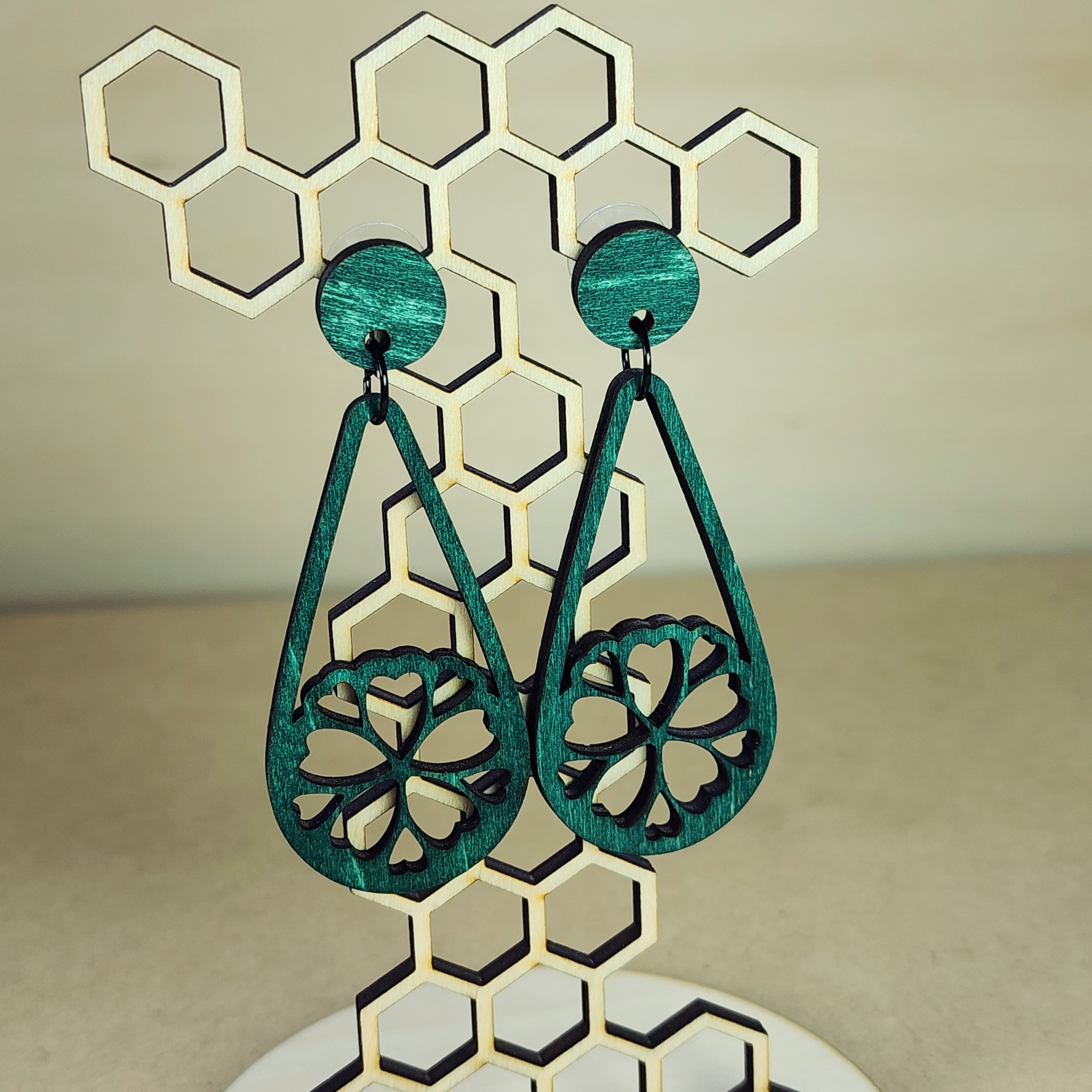Floral Earrings Design D