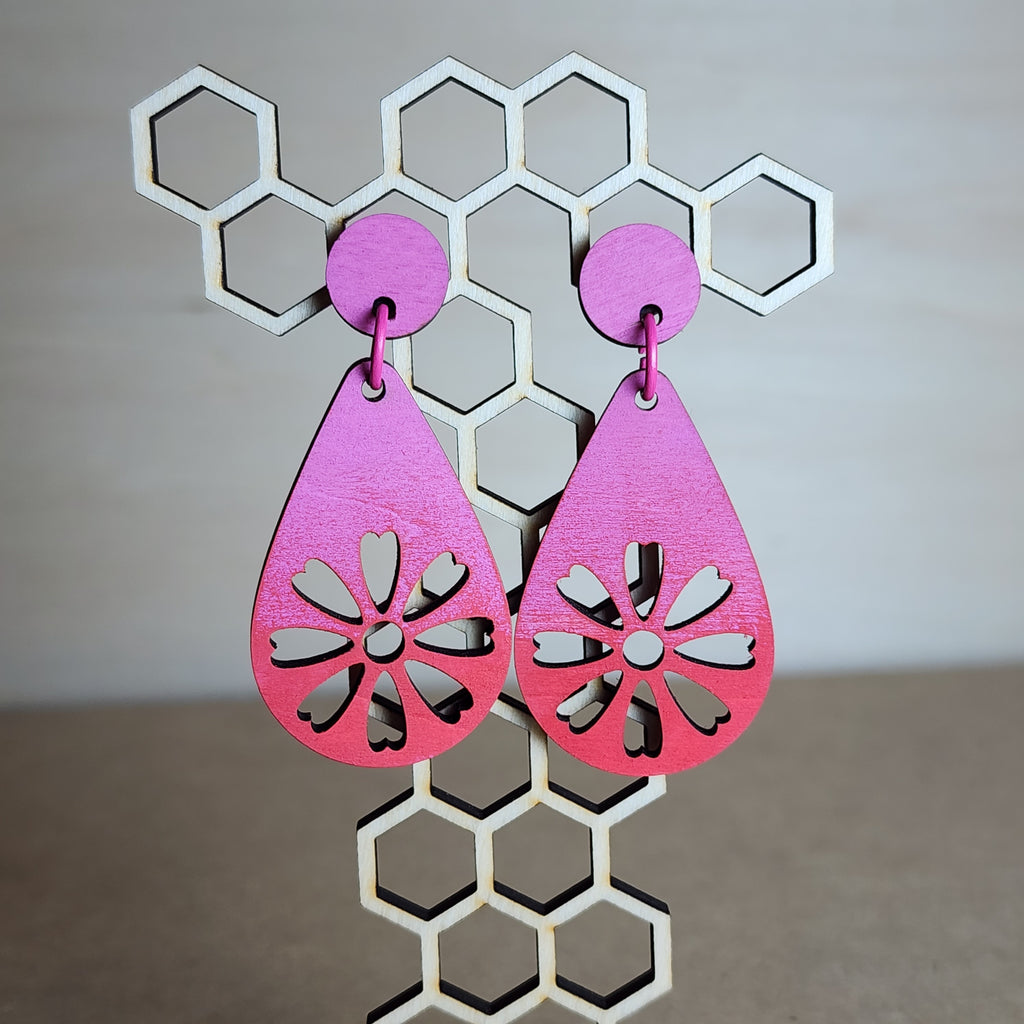 Floral Earrings Design C