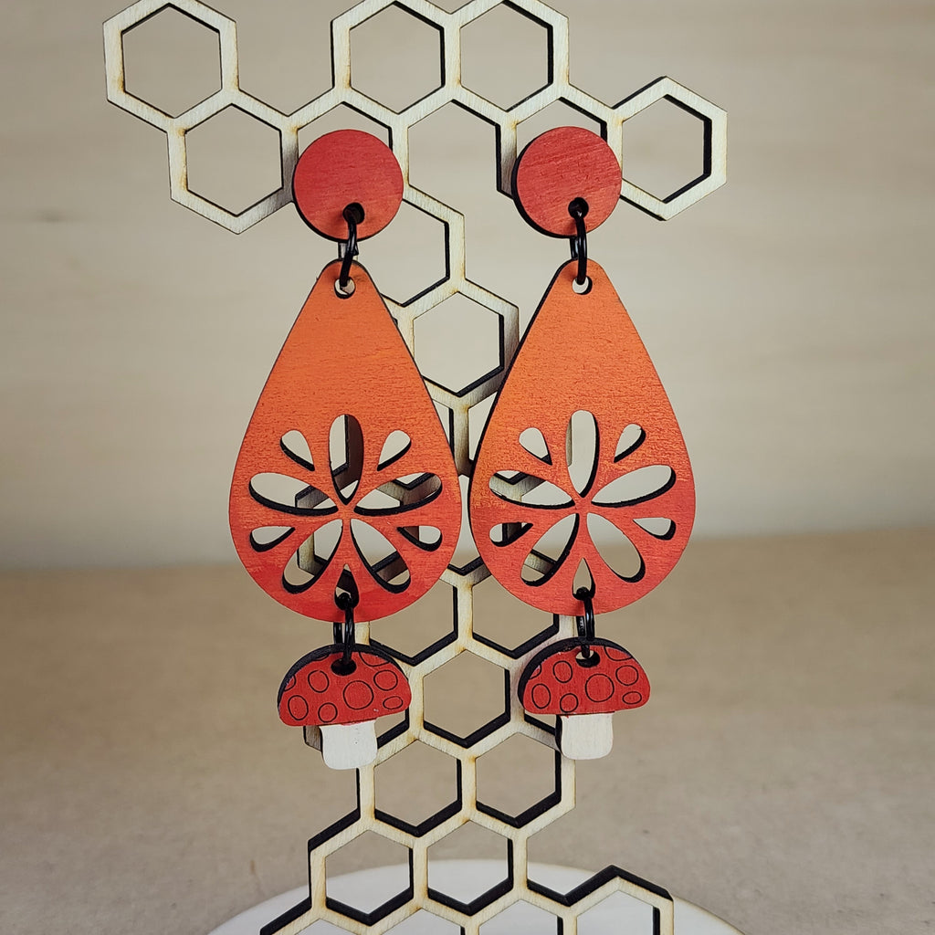 Floral Earrings Design B