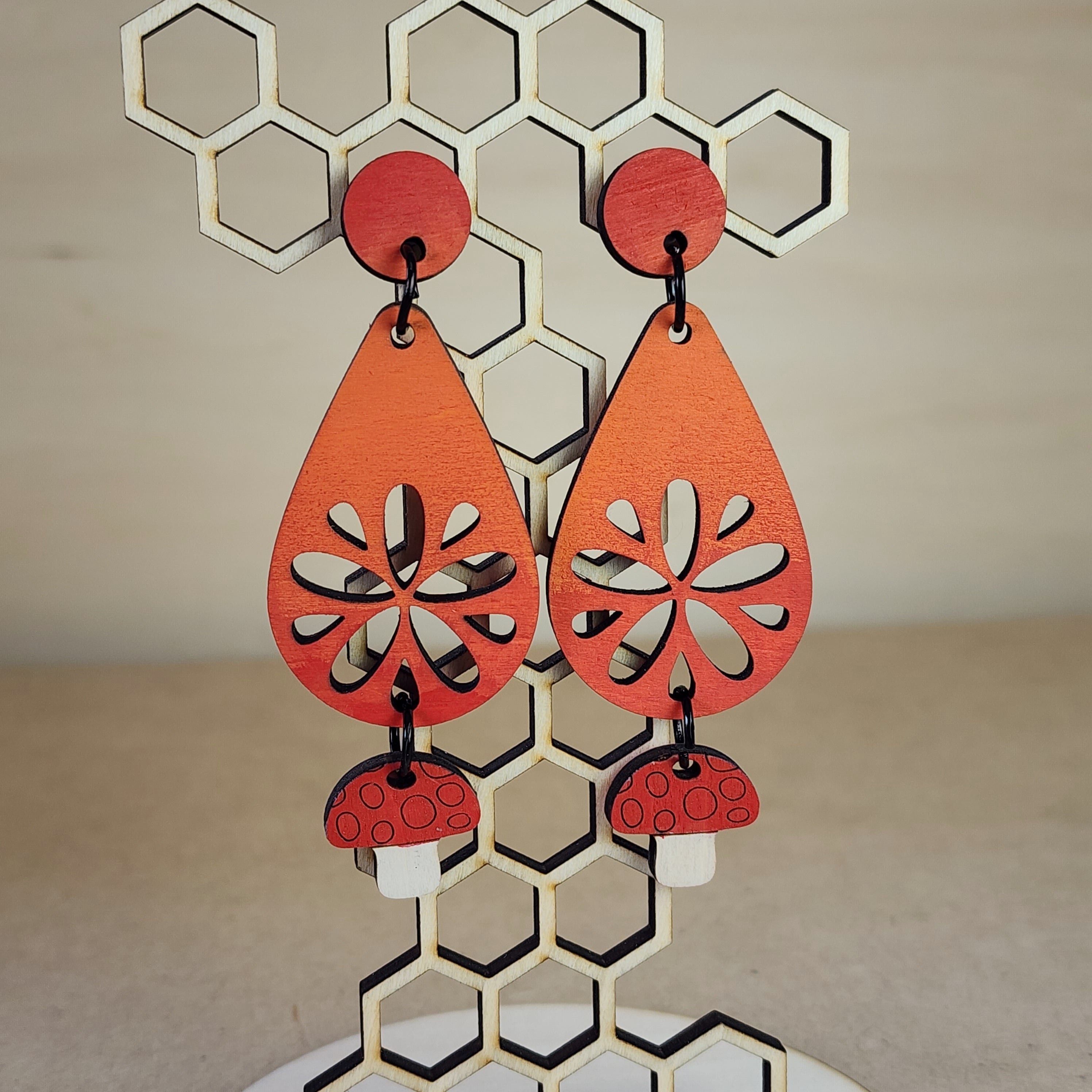 Floral Earrings Design B