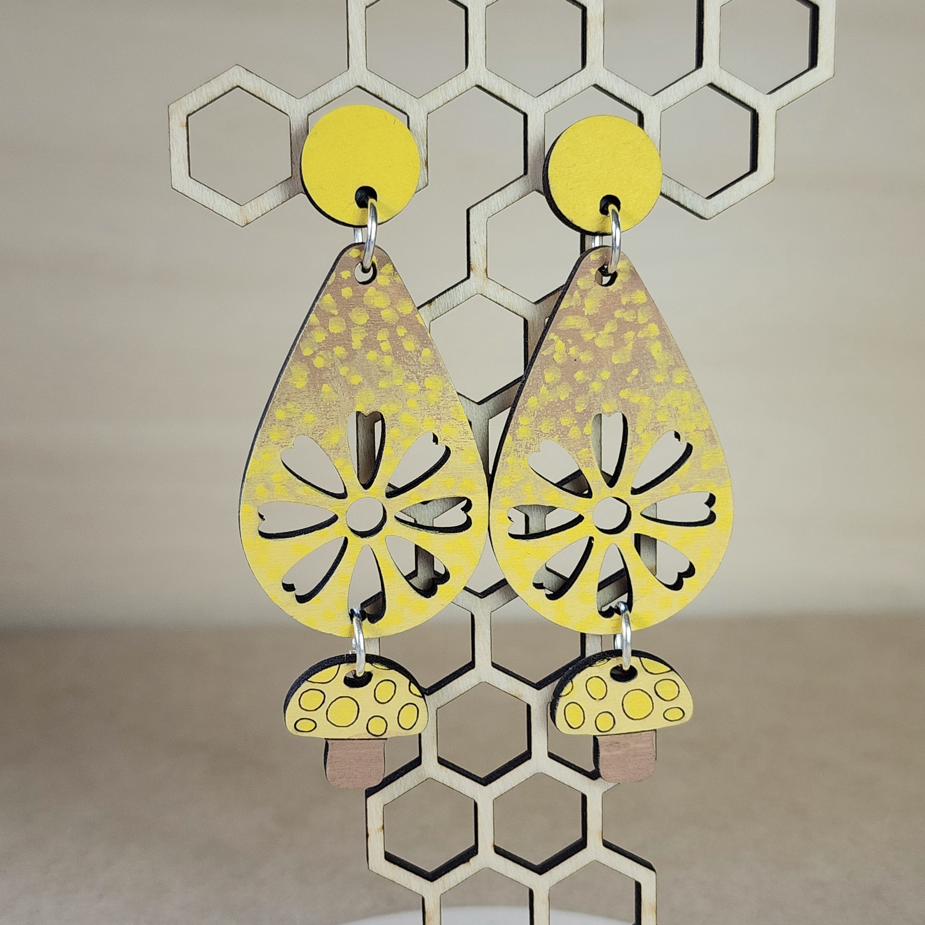 Floral Earrings Design C