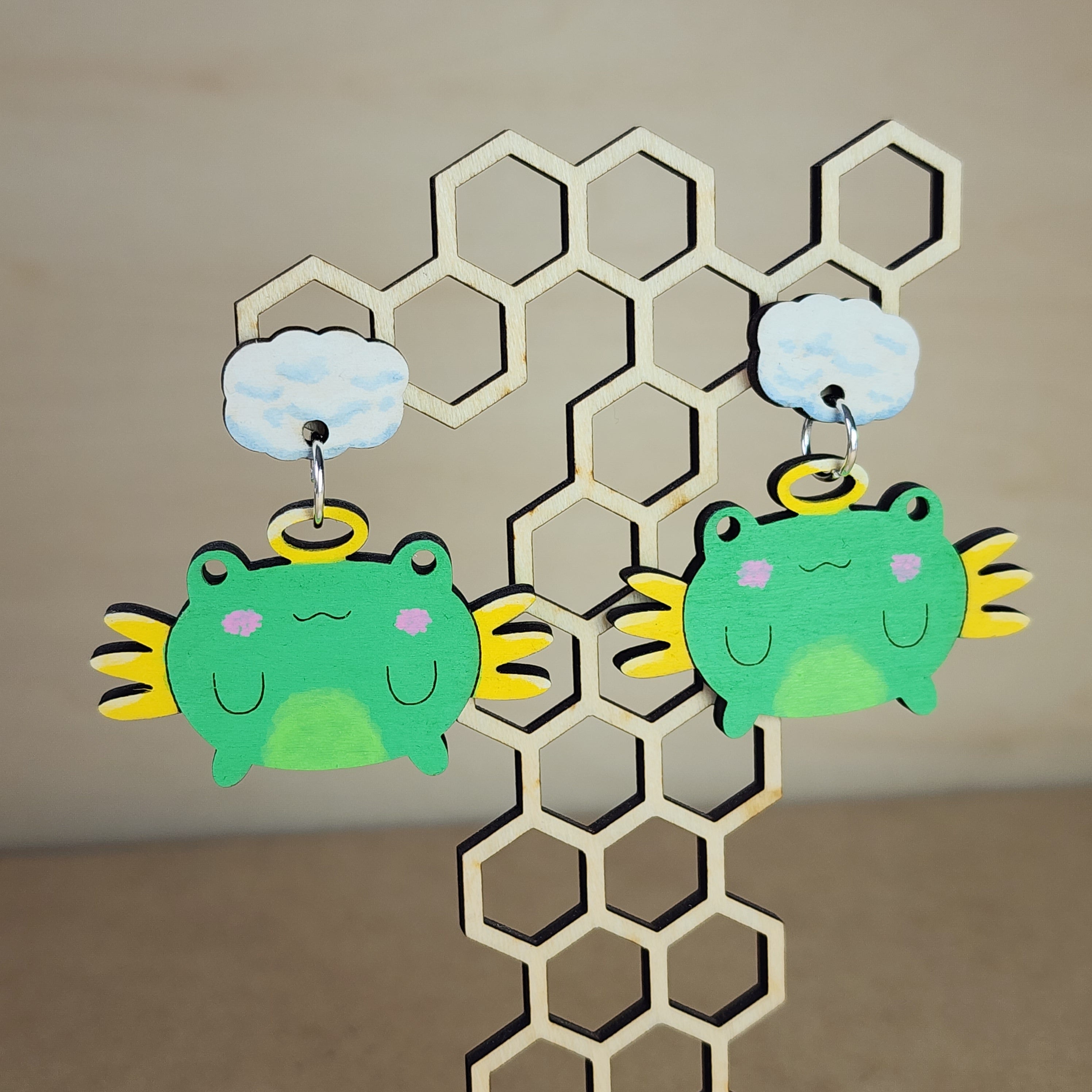 Angel Frog Earrings