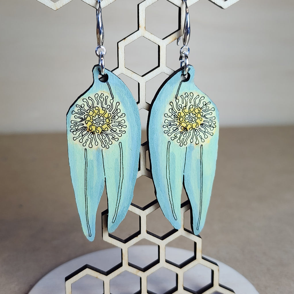 Blue Gum Earrings
