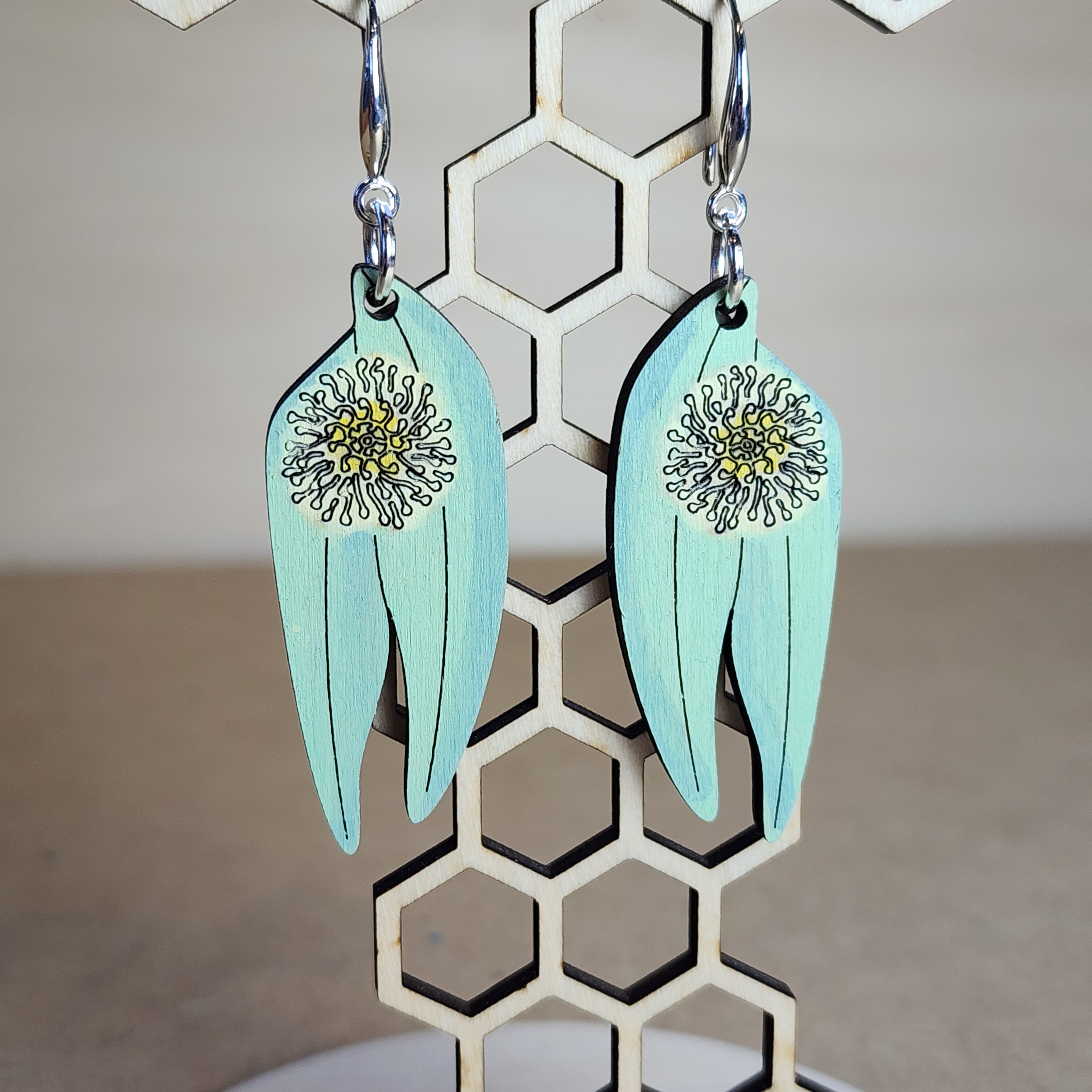 Blue Gum Earrings