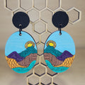 Abstract Landscape Earrings