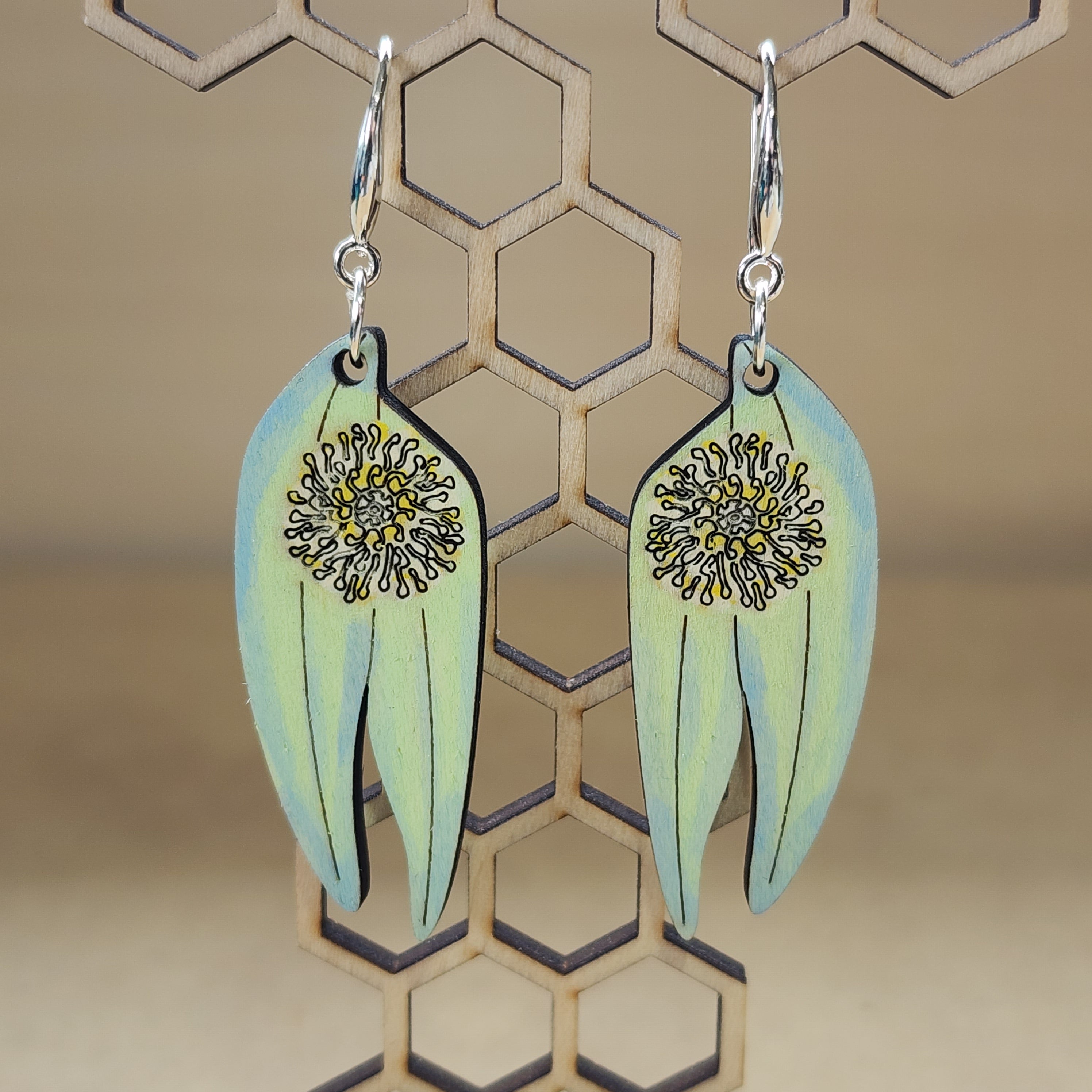 Blue Gum Earrings