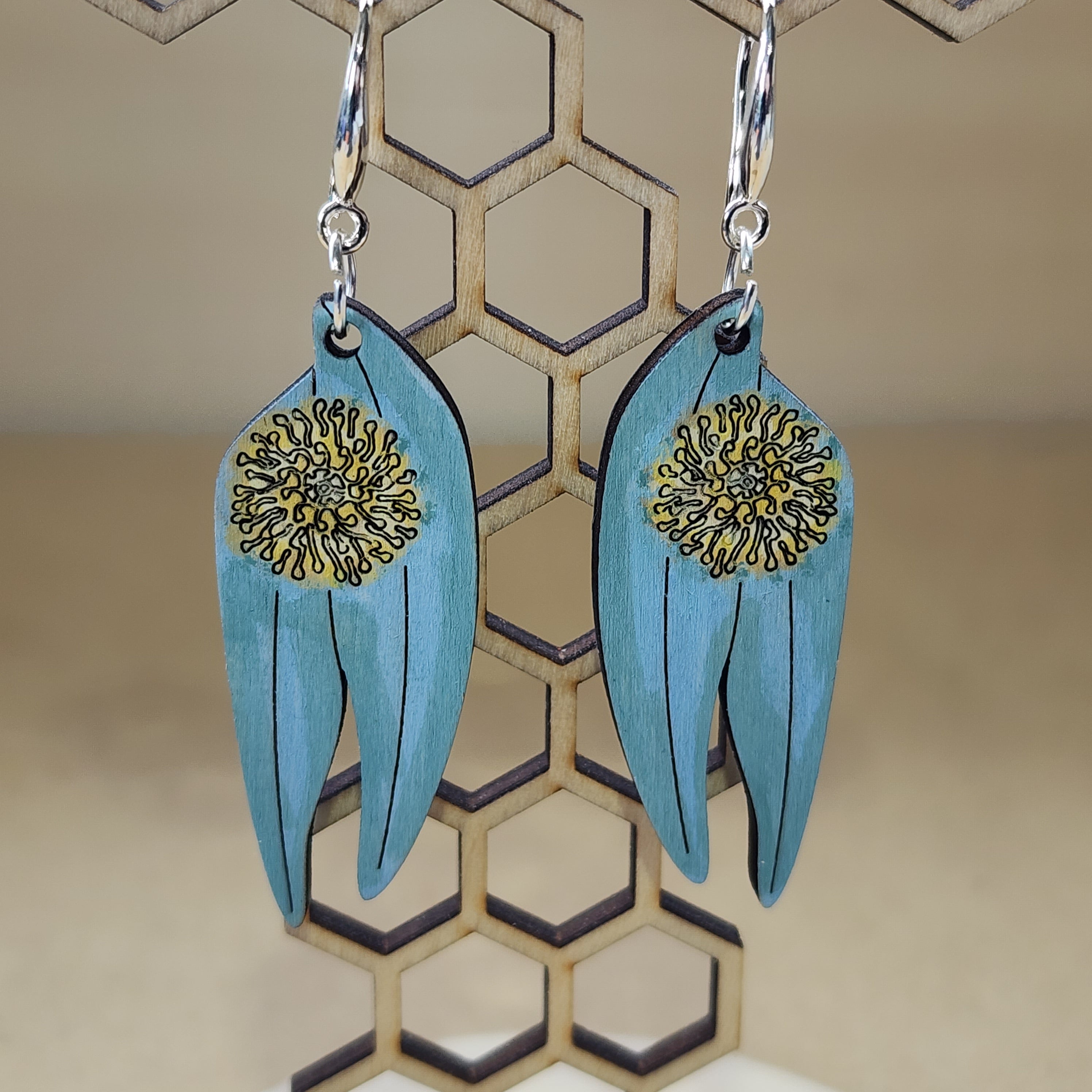 Blue Gum Earrings