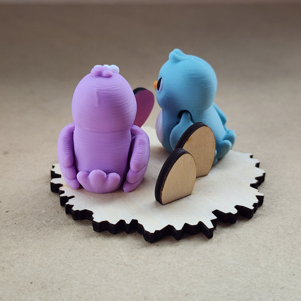 Love Birds with Nest